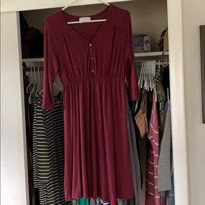 Maternity Henley Knit Dress